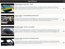 Tablet Screenshot of keepdriftingfun.com